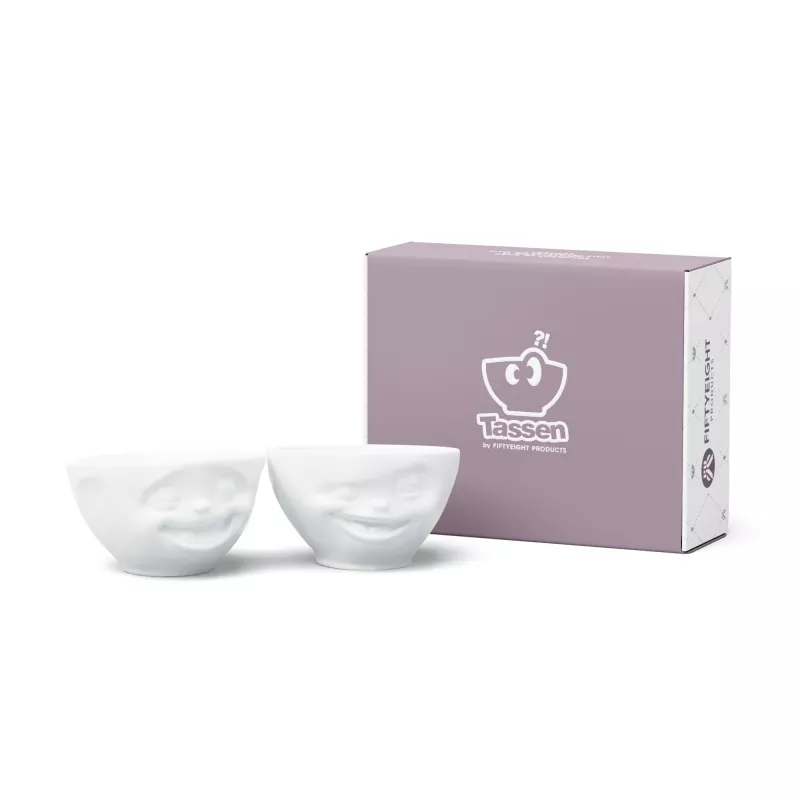 FIFTYEIGHT PRODUCTS sada misiek 200ml - Lachend & Zwinkernd, biela (2-dielna)