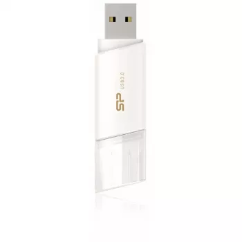 Silicon Power Blaze B06 32GB USB 3.2 Gen 1 flash disk, zasúvací, biela