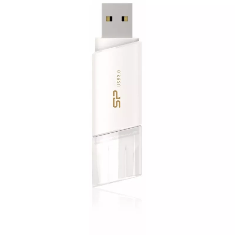 Silicon Power Blaze B06 32GB USB 3.2 Gen 1 flash disk, zasúvací, biela