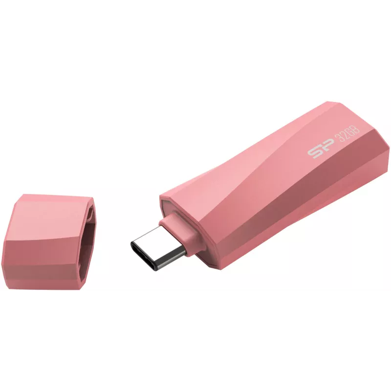 Silicon Power SP032GBUC3C07V1P 32 GB USB-C flash disk ružový bez krytu