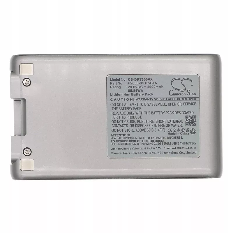 Cameron Sino 29.6V 2900mAh Li-ion batéria pre Dreame T30 tyčový vysávač (náhrada za P2033-8S1P-PAA)