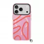 LAUT Keyko Pop puzdro pre iPhone 17 Pro, Rosy Wave