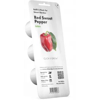 Click & Grow SGR63X3 Smart Garden 3 rastlinné kapsuly náhradná náplň (3 kapsuly, biologicky rozložiteľné, predpestované, Smart Soil)