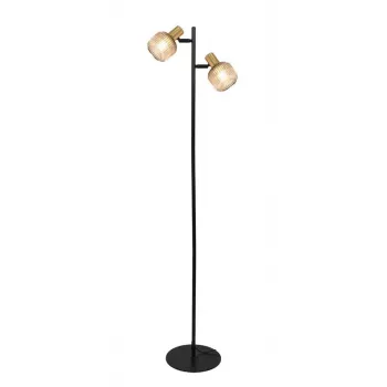Stojacia lampa Shadow 2xE14 čierna/zlatá