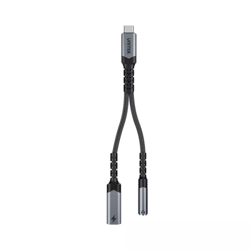 UNITEK Audio adaptér USB-C na 3,5 mm s PD