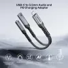 UNITEK Audio adaptér USB-C na 3,5 mm s PD