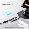 UNITEK Audio adaptér USB-C na 3,5 mm s PD