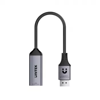UNITEK DisplayPort na HDMI 2.1 adaptér 8K@60Hz HDR 48Gbps 15cm