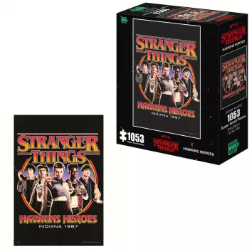 EPOCH Games Stranger Things Hawkins Heroes puzzle 1000 dielikov