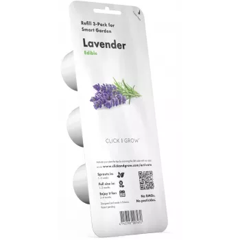 Click & Grow Smart Garden náplň levanduľa, 3 kapsuly s rastlinami (SGR30X3)