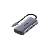 UNITEK USB-C 6-in-1 multiport hub | 3x USB-A 5Gbps | PD 100W | HDMI 4K@30Hz | RJ45 Gigabit Ethernet | Space Grey