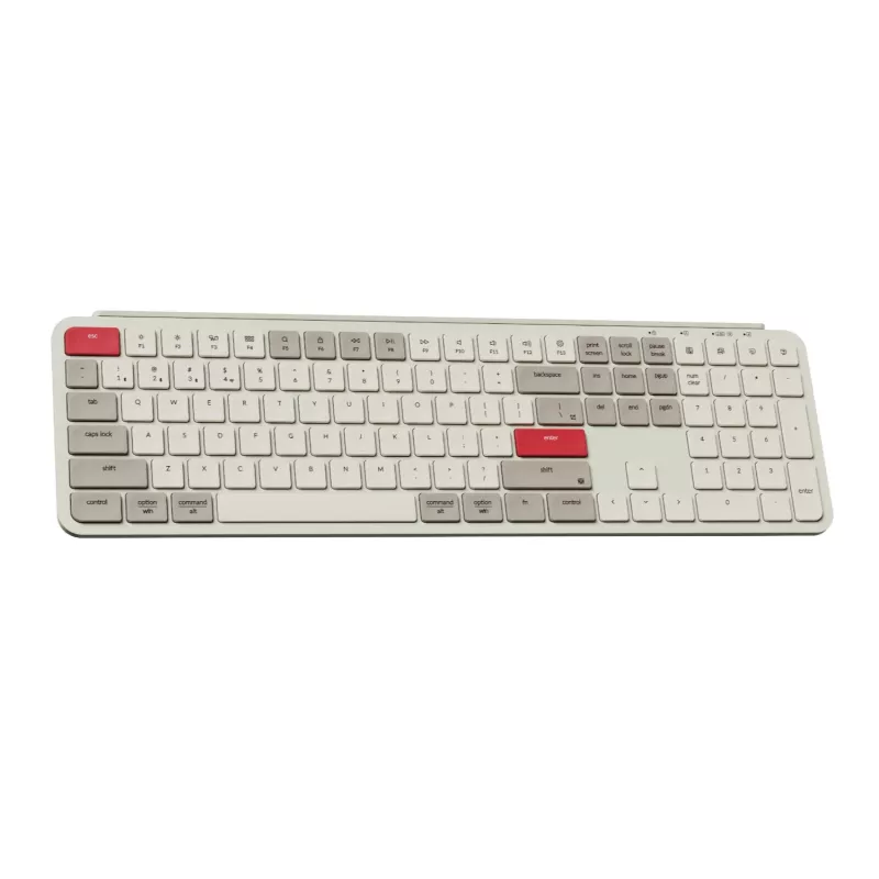 Keychron B6 Pro Ultra-Slim 100% bezdrôtová mechanická klávesnica – Retro Red