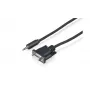 Sony CAB-RSJA1 RS-232C sériový ovládací kábel - DB9 konektor samica na 3,5-mm jack konektor samec, 2,5 m, čierny