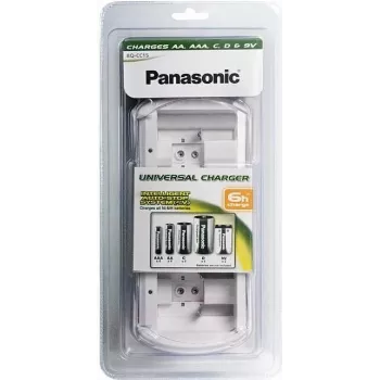 Panasonic BQ-CC15E/1B Smart & Quick Ni-MH nabíjačka batérií pre AA & AAA, 4 šachty, samostatné kanály, AC 100-240V