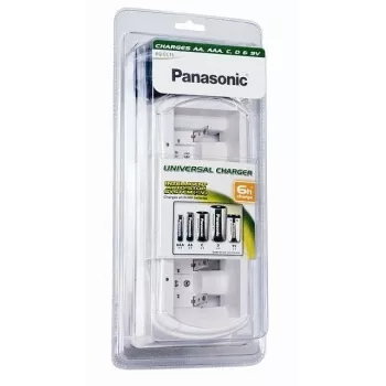 Panasonic BQ-CC15E/1B Smart & Quick Ni-MH nabíjačka batérií pre AA & AAA, 4 šachty, samostatné kanály, AC 100-240V