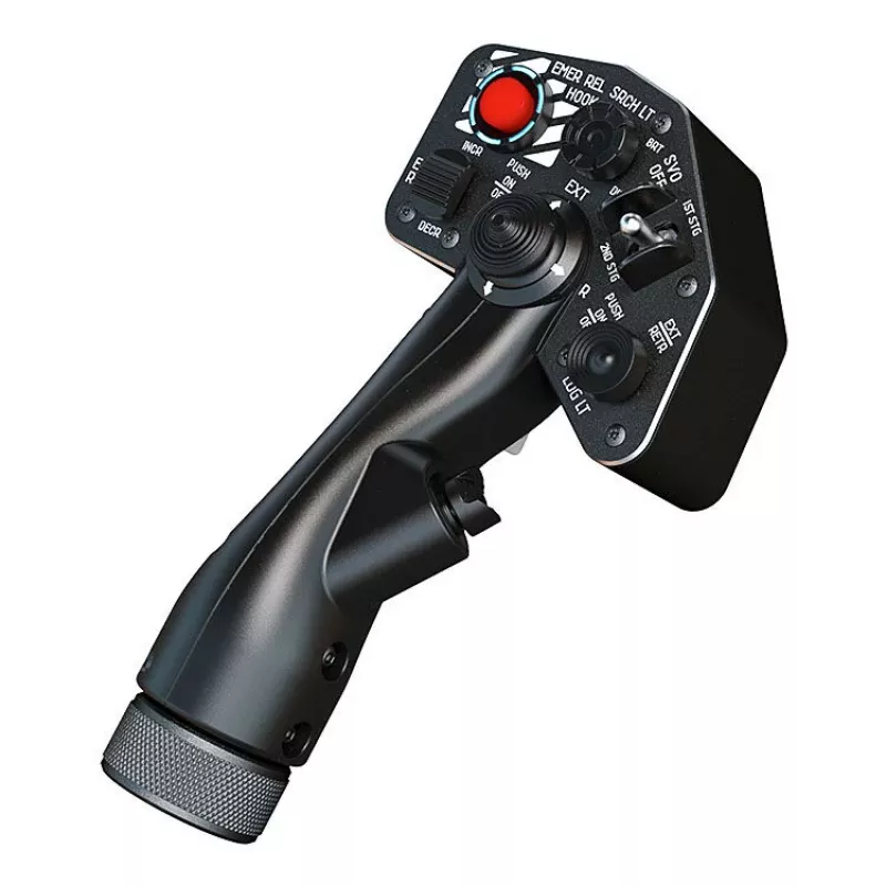 Virpil Controls Hawk-60 Collective Grip - pravá ruka vrtuľníkový collective s 23+ vstupmi, 8-smerový POV hat, 5-smerový hat, analógový mini-stick, koliesko, prepínače, tlačidlo, 2-stupňový spúšť, kovová a kompozitná konštrukcia, kompatibilný so základňou VPC