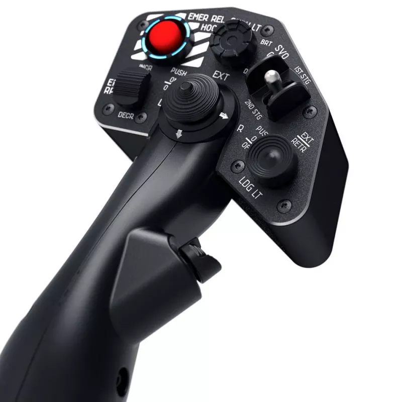 Virpil Controls Hawk-60 Collective Grip - pravá ruka vrtuľníkový collective s 23+ vstupmi, 8-smerový POV hat, 5-smerový hat, analógový mini-stick, koliesko, prepínače, tlačidlo, 2-stupňový spúšť, kovová a kompozitná konštrukcia, kompatibilný so základňou VPC