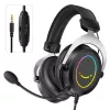 FIFINE H3 AmpliGame RGB káblový over-ear herný headset s odnímateľným mikrofónom, 50-mm meničmi, USB-A, čierny