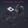 FIFINE H3 AmpliGame RGB káblový over-ear herný headset s odnímateľným mikrofónom, 50-mm meničmi, USB-A, čierny