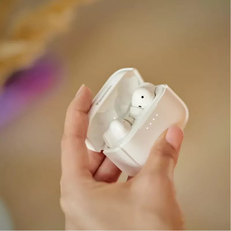 Panasonic RZ-B210WDE-W True Wireless in-ear slúchadlá, Bluetooth 5.0, dotykové ovládanie, biele