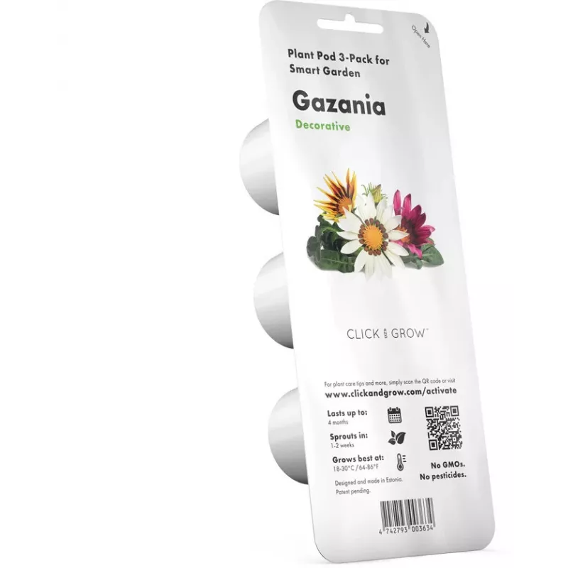 Click & Grow Gazania rastlinné kapsuly pre Smart Garden, balenie 3 ks (SGR92X3)