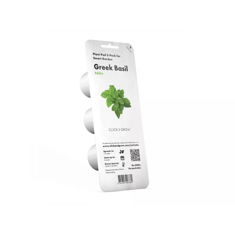 Click & Grow Smart Garden náhradné balenie: trpasličia bazalka, 3 kapsuly s rastlinami (SGR21X3)