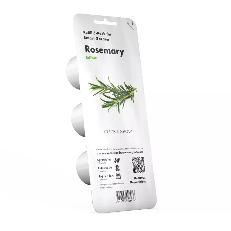 Click & Grow Smart Garden náhradné balenie: rozmarín, 3 kapsuly s rastlinami (SGR51X3)