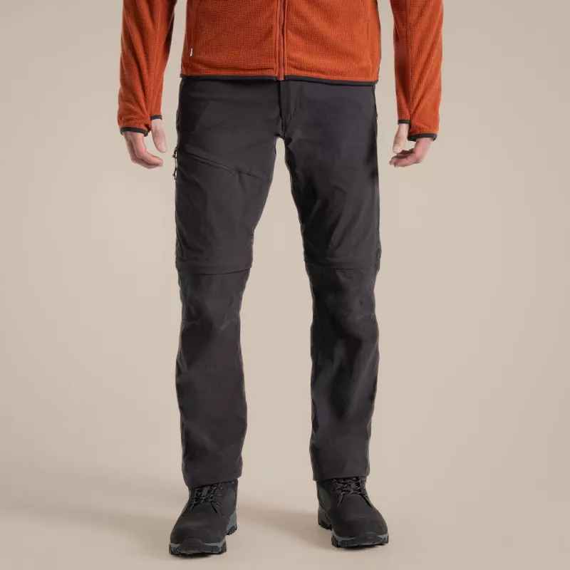 Craghoppers NosiLife Pro Convertible nohavice III - Black Pepper, XL