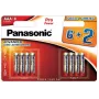 Panasonic Pro Power AAA alkalické batérie LR03 balenie 8 ks (6+2 bonus)