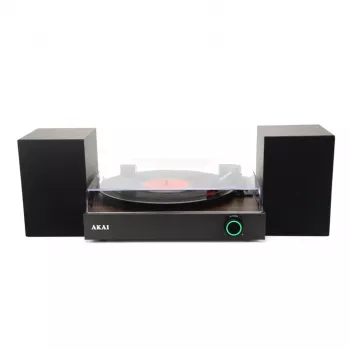 AKAI ATT-200SP remeňový gramofón s USB nahrávaním, 3 rýchlosti, vstavaný predzosilňovač, RCA a USB výstupy, diamantová ihla, odnímateľný kryt proti prachu