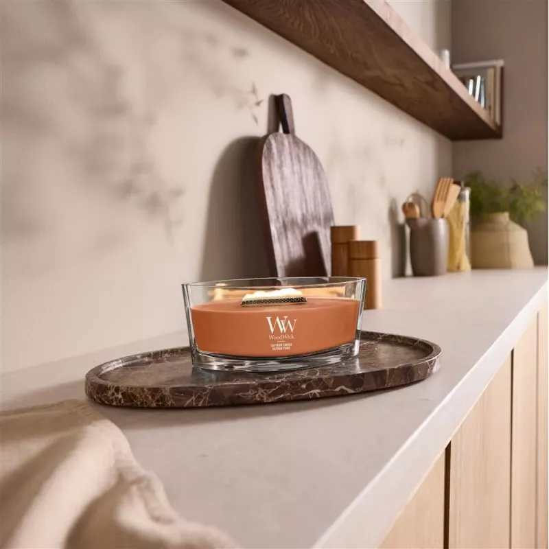 WoodWick Saffron Smoke Ellipse vonná sviečka 453,6 g