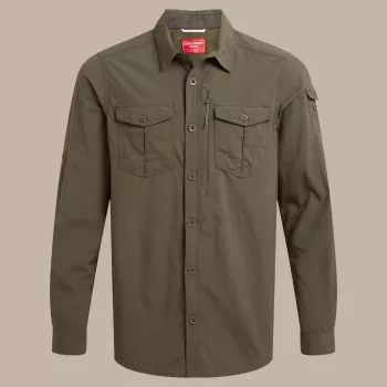 Craghoppers NosiLife Adventure LS Shirt III - Woodland Green, veľkosť L