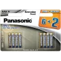 Panasonic Everyday Power AAA alkalické batérie LR03 8 balenie (6+2 ZDARMA)
