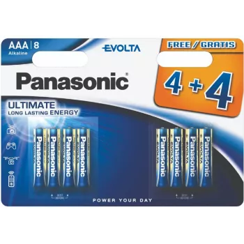 Batéria Panasonic Evolta LR03EGE/8B (4+4 ks) (LR03EGE/8BW 4+4F)