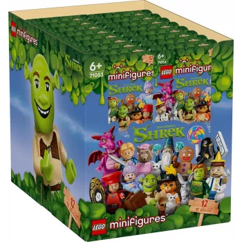 LEGO Bricks Minifigúrky 71053 Shrek séria (BOX) - 36 slepých balíčkov, zberateľské figúrky, displej box