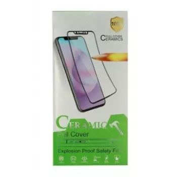 iLike Apple iPhone 12/12 Pro tvrdé keramické tvrdené sklo ochrana displeja, čierna