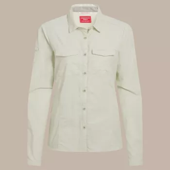 Craghoppers NosiLife Adventure LS Shirt III dámska cestovná košeľa - Pear Drop, veľkosť S
