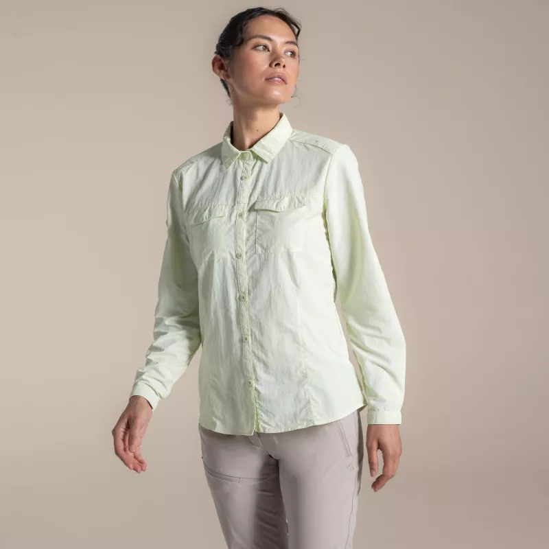 Craghoppers NosiLife Adventure LS Shirt III dámska cestovná košeľa - Pear Drop, veľkosť S