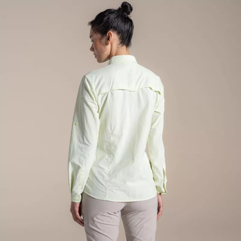 Craghoppers NosiLife Adventure LS Shirt III dámska cestovná košeľa - Pear Drop, veľkosť S