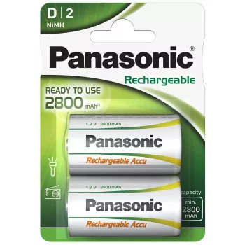Panasonic nabíjateľná NiMH batéria 2800mAh P20P/2B (HHR-1SRE/2B)