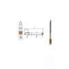 Závitník M10 DIN-376B (6H) HSSE TN 800X - špirálový strojový závitník pre priechodné otvory