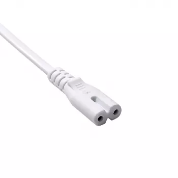 Akyga AK-RD-06A napájací kábel CEE 7/16 (euro konektor) na IEC C7, 2,5 A, 1,5 m, biely