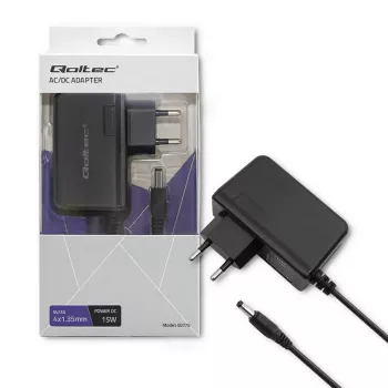 Qoltec 15W napájací zdroj 5V/3A s 4,0x1,35mm DC konektorom