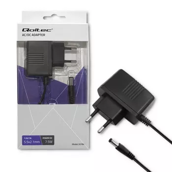 Qoltec napájací zdroj 7,5W 7,5V 1A 5,5x2,1mm