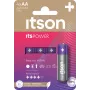 ITSON LR6IPO/4CP alkalické AA batérie, balenie 4 ks, 1,5V, dlhá skladovateľnosť