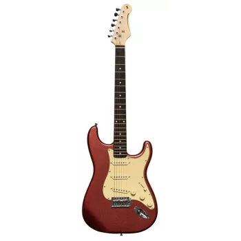 Stagg SES-30 CAR elektrická gitara - Candy Apple Red