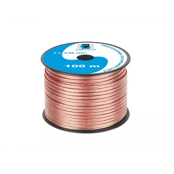 CABLETECH CCA 2,0 mm reproduktorový kábel 100 m červený/čierny