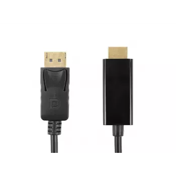 Accura DisplayPort na HDMI kábel 3,0 m 4K@60Hz 18Gbps HDCP 2.2 pozlátený čierny
