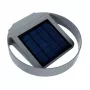 GreenBlue GB130 LED 3W solárne okrúhle nástenné svietidlo - čierna, IP65, PIR senzor pohybu, 300lm