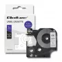Qoltec Páska na etikety pre Dymo D1 45013, 12mm x 7m, biela s čiernou tlačou